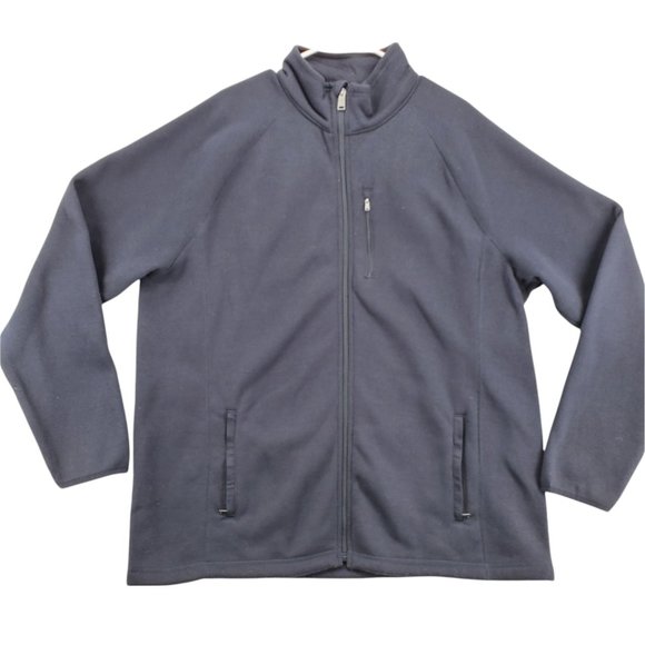 SWISS TECH Jacket Men's Long Sleeve Full Zip High Neck Outdoors Black XL - Picture 1 of 12